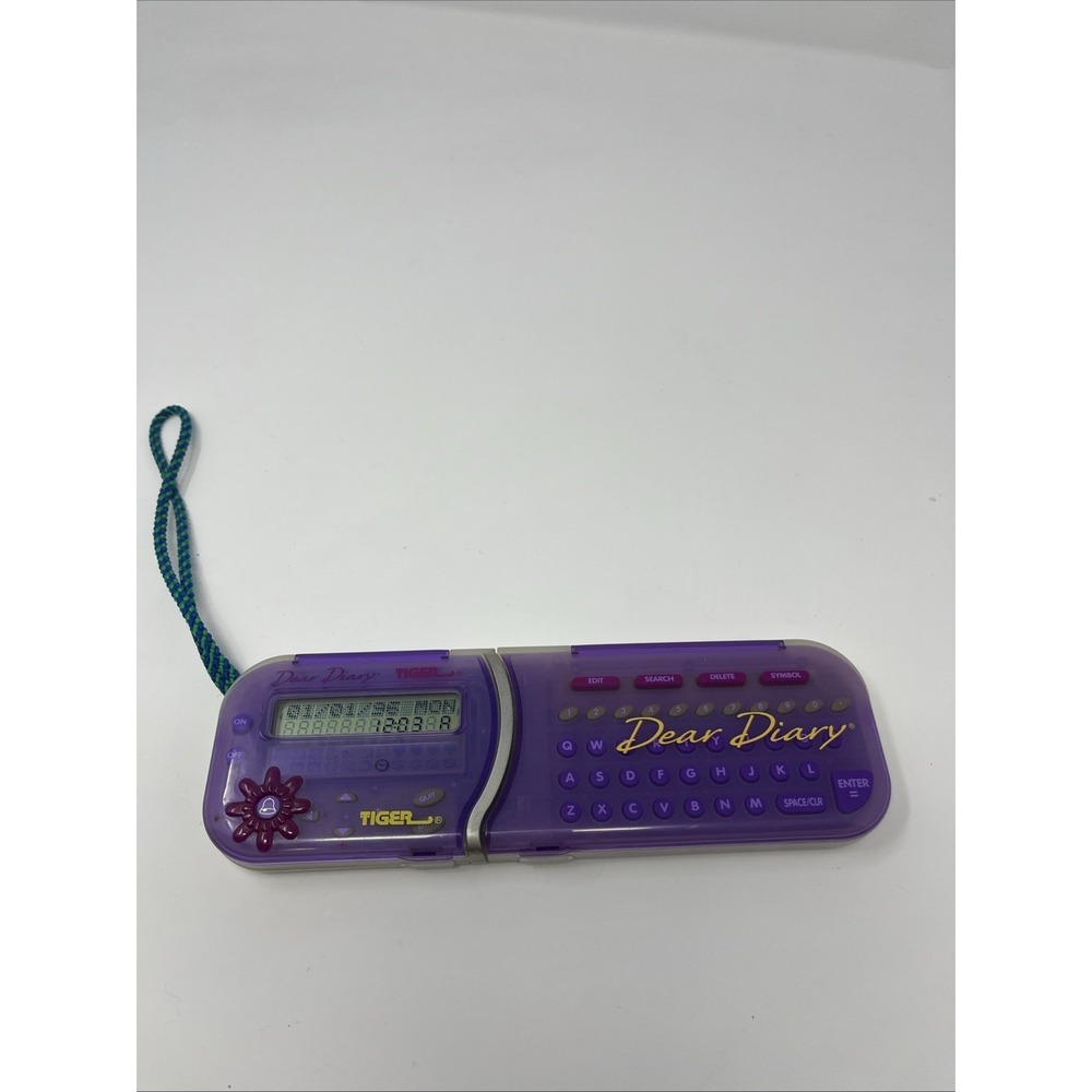Dear Diary 90's Girl Vintage Electronic Organizer Tiger Y2K Purple tested